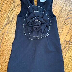 Zara Black Formal Kids Dress with Floral Detail